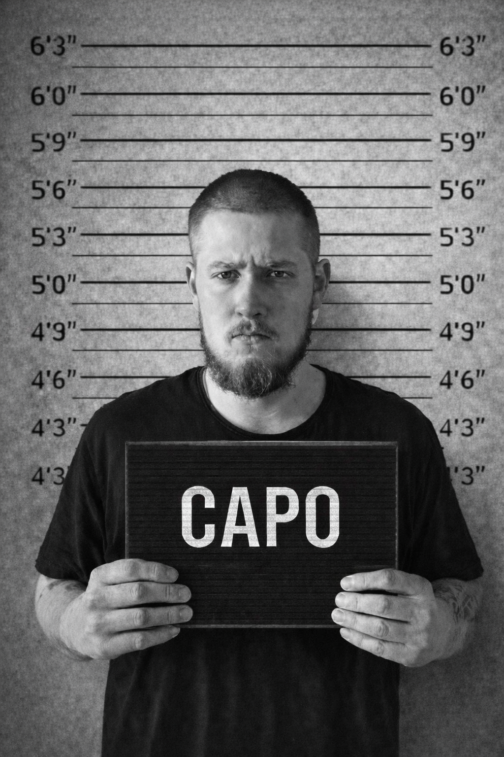 Capo artist file -kuva korkeusmittataustalla